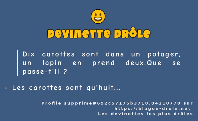 Dix carottes sont dans un potager, un lapin...