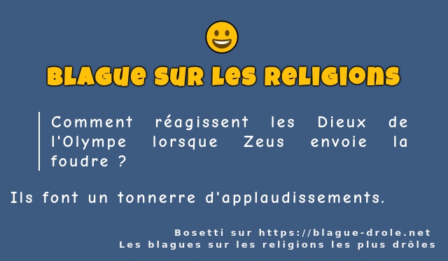 Comment réagissent les Dieux de l'Olympe...