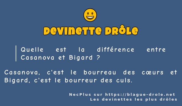 Quelle est la différence entre Casanova et...