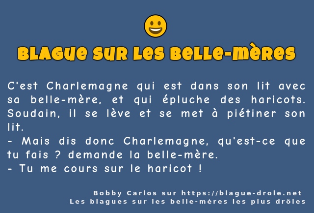 C'est Charlemagne qui est dans son lit avec...