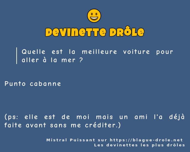 Quelle est la meilleure voiture pour aller à...