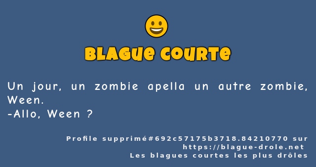 Un jour, un zombie apella un autre...