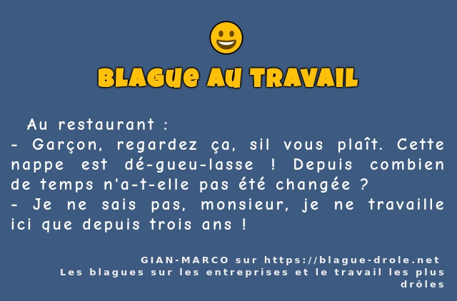   Au restaurant :