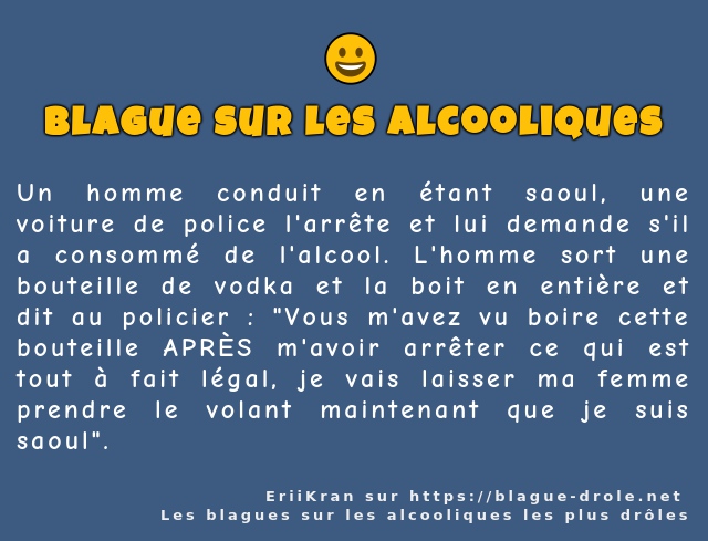 Un homme conduit en étant saoul, une voiture...