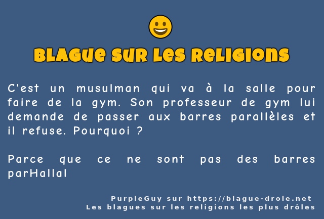 C'est un musulman qui va à la salle pour...
