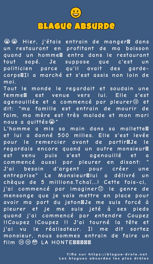 😭😭 Hier, j'étais entrain de manger🍕 dans un...
