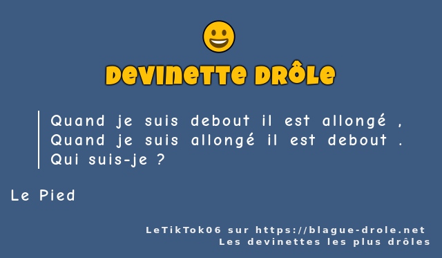 Quand je suis debout il est allongé , Quand...
