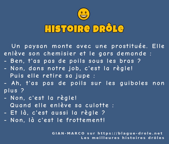   Un paysan monte avec une prostituée. Elle...