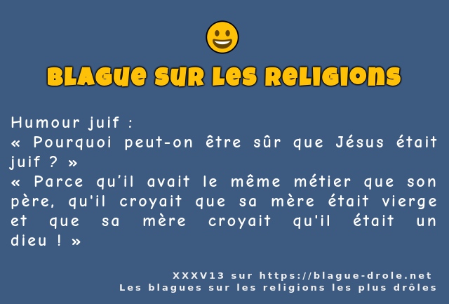 Humour juif :