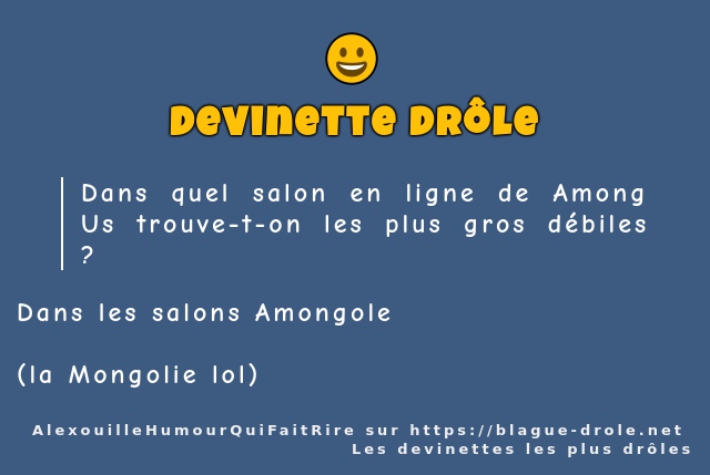 Dans quel salon en ligne de Among Us...