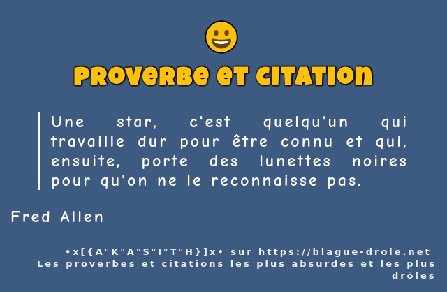 Une star, c'est quelqu'un qui travaille dur...