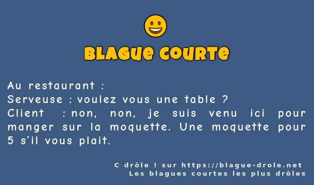 Au restaurant :