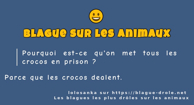 Pourquoi est-ce qu'on met tous les crocos en...