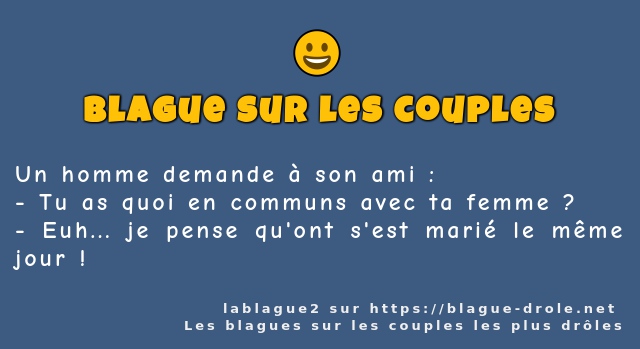 Un homme demande à son ami :