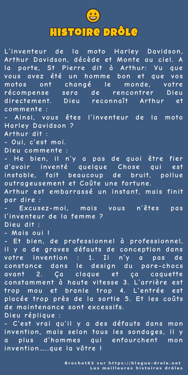 L’inventeur de la moto Harley Davidson,...
