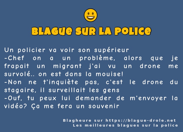 Un policier va voir son supérieur