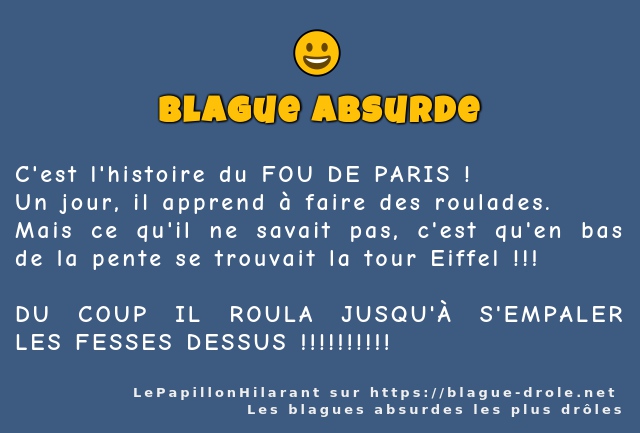C'est l'histoire du FOU DE PARIS !