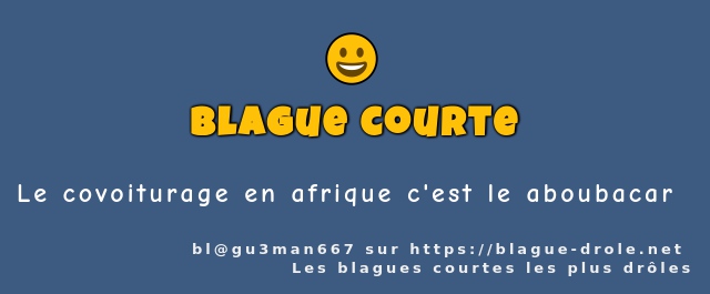 Le covoiturage en afrique c'est le aboubacar