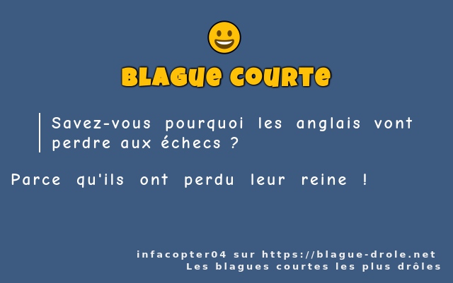 Savez-vous pourquoi les anglais vont perdre...